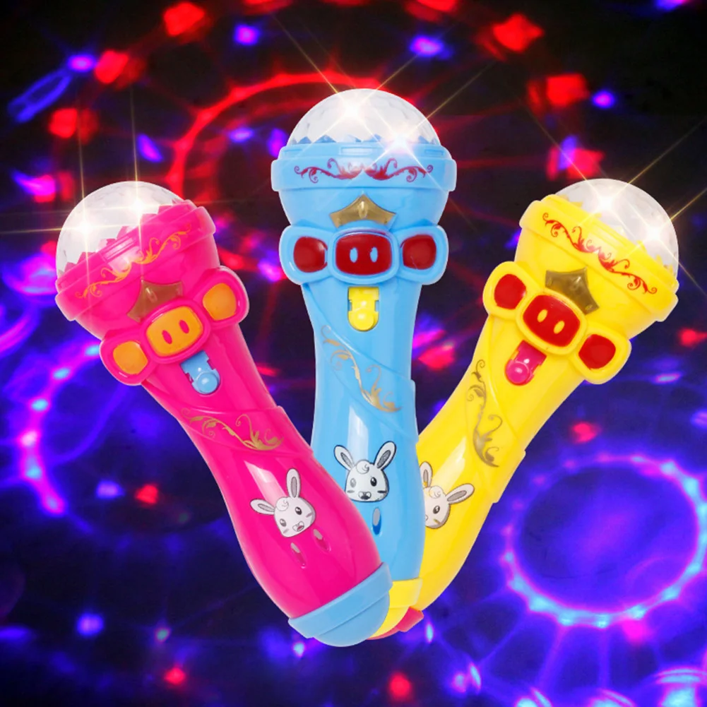 

Children Emulated Toys Funny Lighting Wireless Microphone Model Gift Light Toys