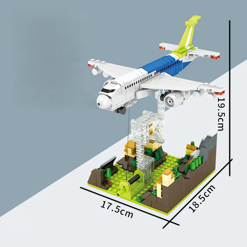 

Mailackers City Plane Creator Expert Tensegrity Sculptures Airplane Sets WW2 Plane Building Block Bricks Toys For Children