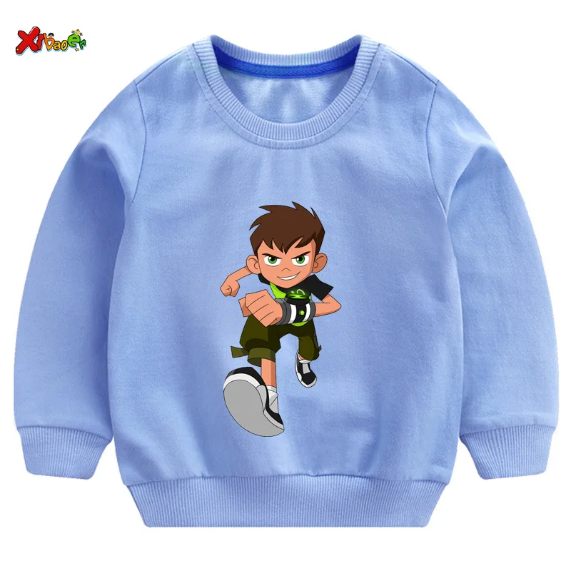 Г. Осенние детские толстовки для мальчиков Ben10/брендовые Детские толстовки с капюшоном детская футболка одежда с длинными рукавами с героями мультфильмов для мальчиков от 2 до 7 лет