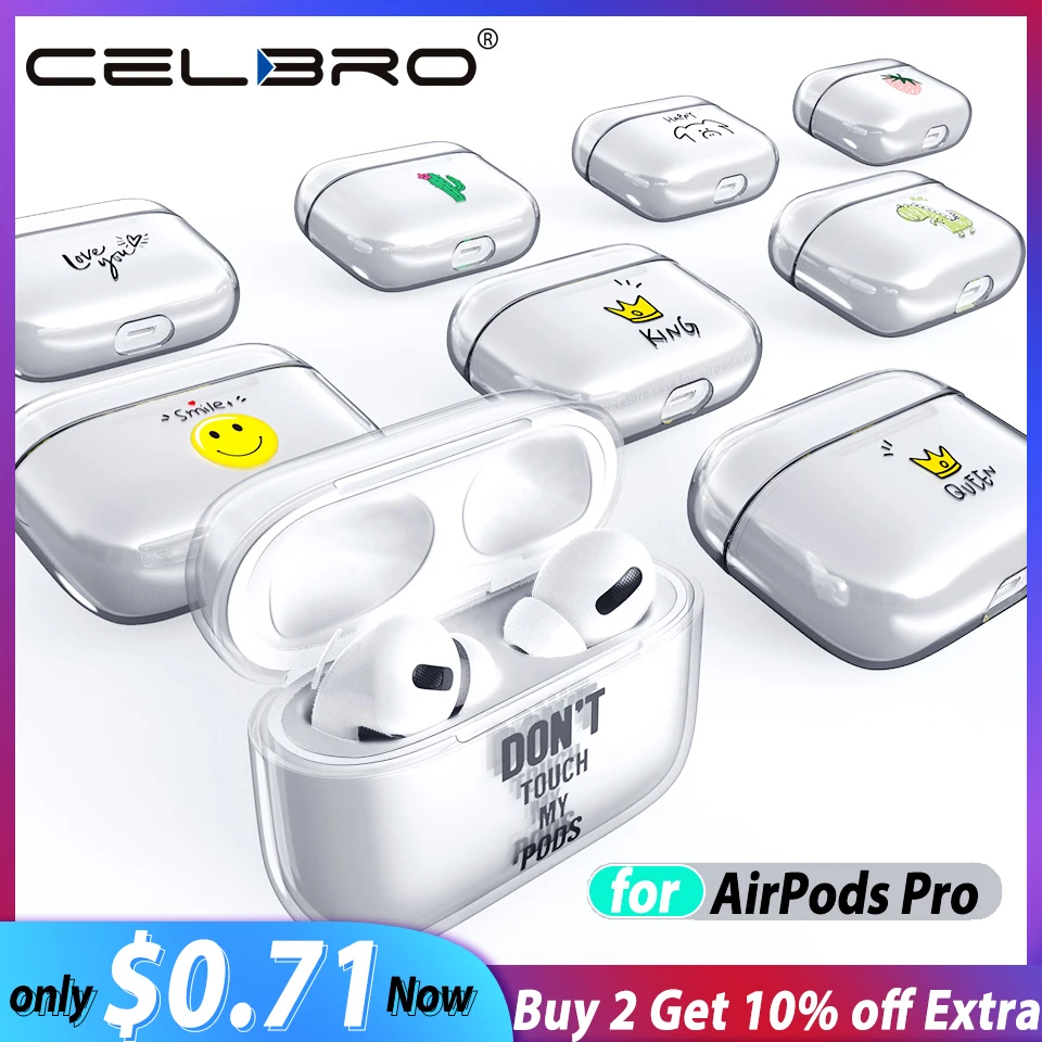 Роскошный прозрачный чехол для Airpods Pro 3 Bluetooth наушники защитный airpods Жесткий