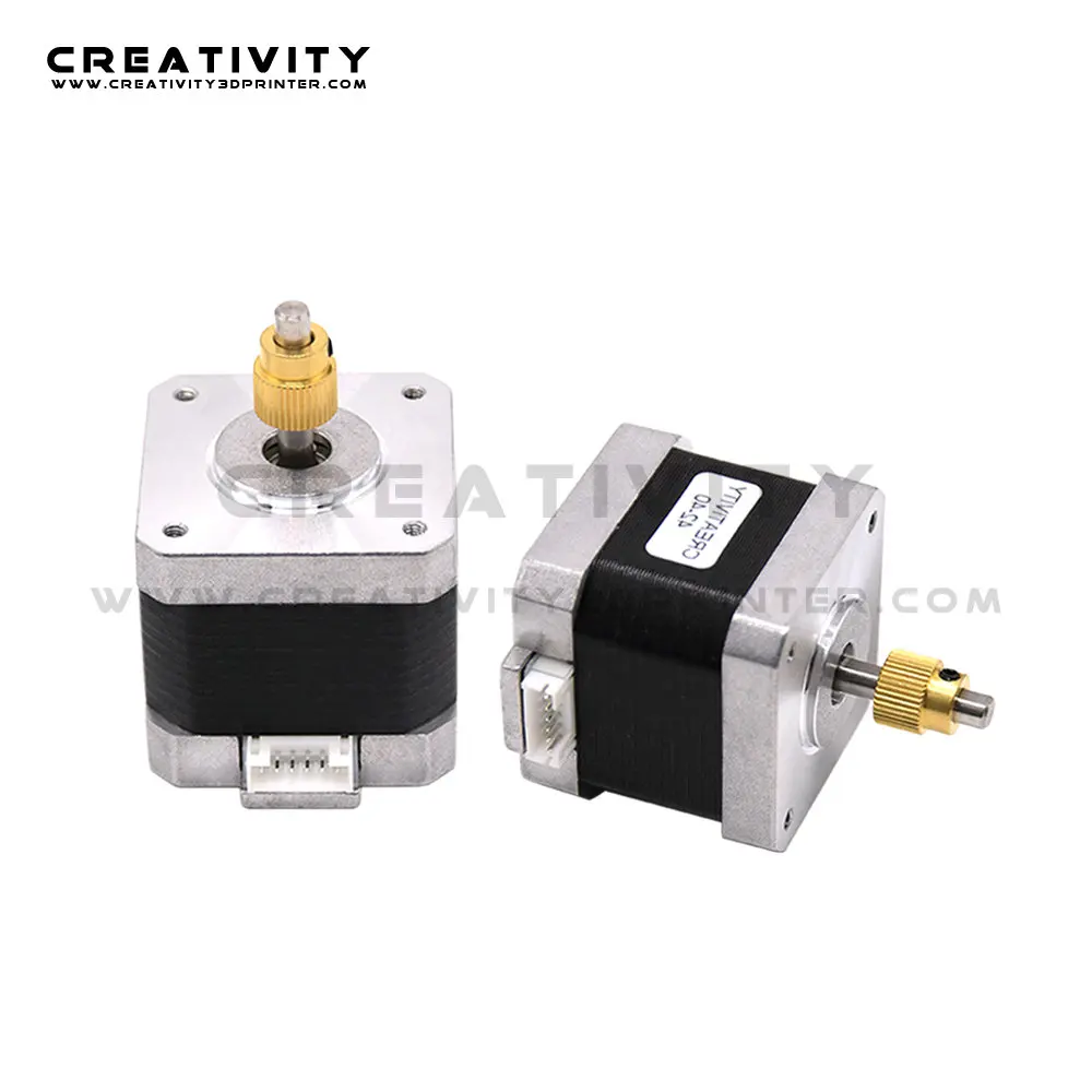 3d printer stepper motor 42 40 with 40 teeth brass extrusion gear for creality ender 3proender 5cr x10 3d printer parts free global shipping