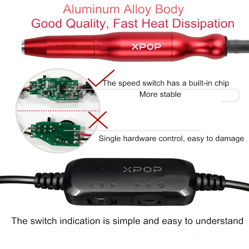 Портативный электрический сверлильный станок для маникюра педикюра инструменты