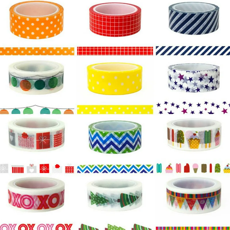 1 шт. красивые чудесные DIY самоклеящаяся клейкие ленты без рисунка Бумага лента