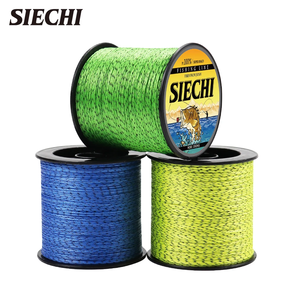 

SIECHI Fishing Line 8 Strands 300M speckled Saltwater Super Powerful Fly Cord Accessories Strong Multifilament PE