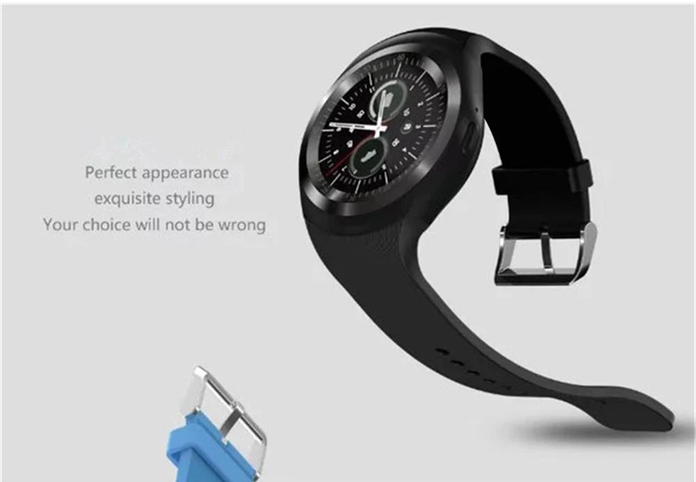 Y1 Bluetooth Смарт часы для мужчин женщин Relogio SmartWatch Android телефонный звонок GSM Sim пульт дистанционного управления камерой информация Спорт Шагомер