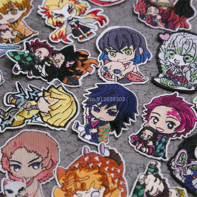 

Diy Clothes Patch Japan Anime Role Embroidery Badge Iron On or Sewing Clothing Repair Accessories Appliques Decoration Top Pants