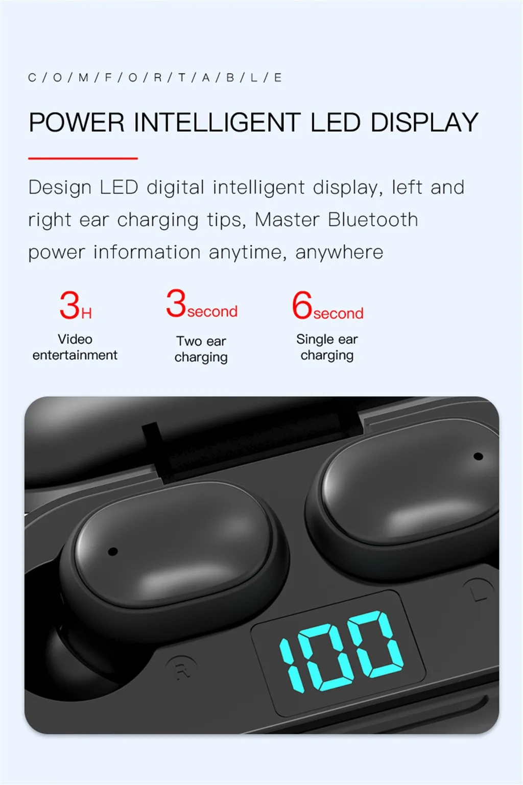 Беспроводные наушники H6 беспроводные True Bluetooth 5 0 стереонаушники вкладыши с
