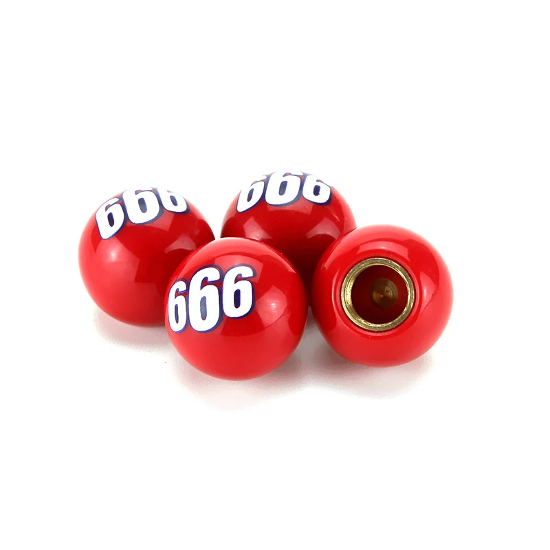 

4Pcs/Set Universal Bike Motorcycle Car Lovely 666 Style Auto Car Truck Motocycle Bicycle Tire Wheel Tyre Stem Valve Caps