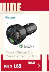 QC3.0 мини USB Автомобильное зарядное устройство для мобильного телефона планшета gps 3.1A быстрое зарядное устройство автомобильное зарядное устройство 2 порта USB автомобильный адаптер зарядного устройства для телефона в автомобиле
