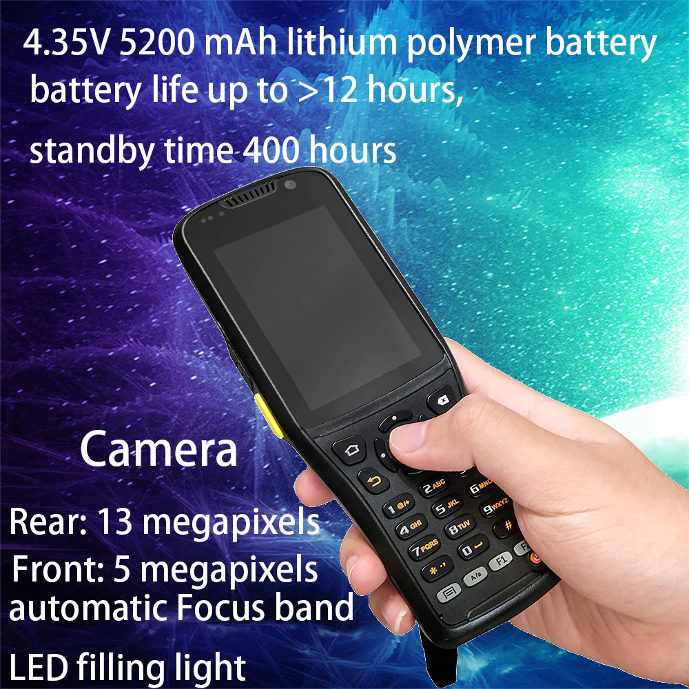Портативный КПК EVAWGIB Android 9 0 защищенный POS-терминал 1D 2D сканер штрих-кода Wi-Fi 4G GPS