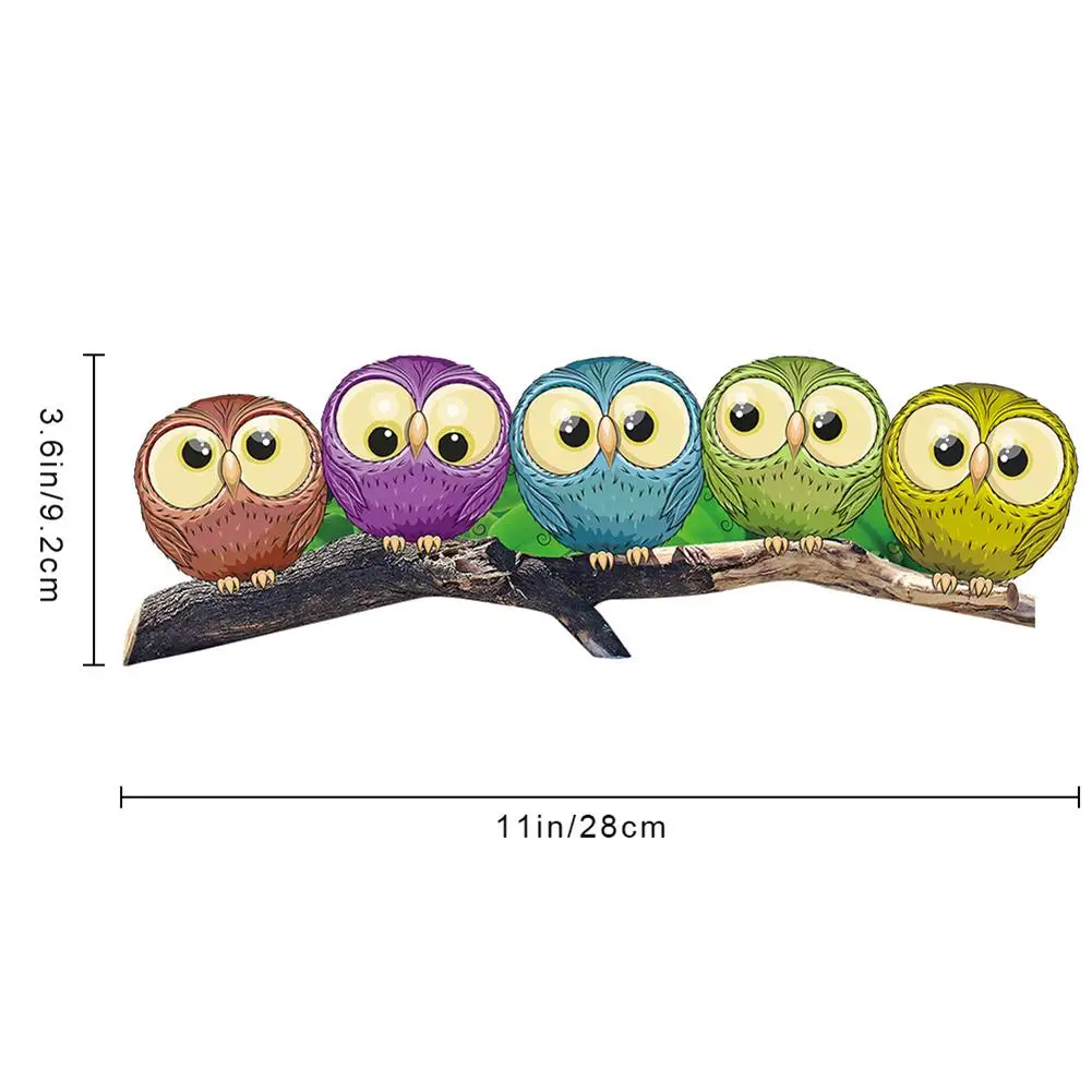 

Car Rear Windshield Sticker Cute Owl Rear Wiper Sticker Vehicle Rear Wipers Flexible PVC Windshield Wiper Sticker Car Decoration