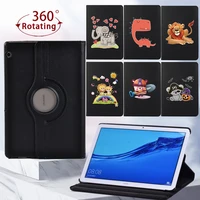 360 rotating tablet case for huawei mediapad t5 10 10 1t3 10 9 6 inch bracket anti fall protective cover free stylus