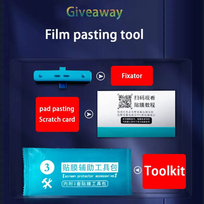 

3 pcs High-definition protective film suitable for full-screen coverage of mobile phone film with vivo S7 6 5 U3 hydraulic film