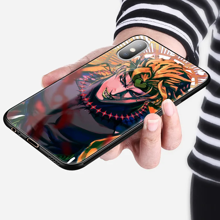 Мягкий силиконовый стеклянный чехол для телефона Dio Brando jojo no kimyou na bouken iPhone 6 6S 7 8 Plus
