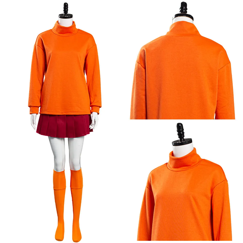 

Anime Velma Dinkley Cosplay Costume Uniform Outfits Halloween Carnival Costumes