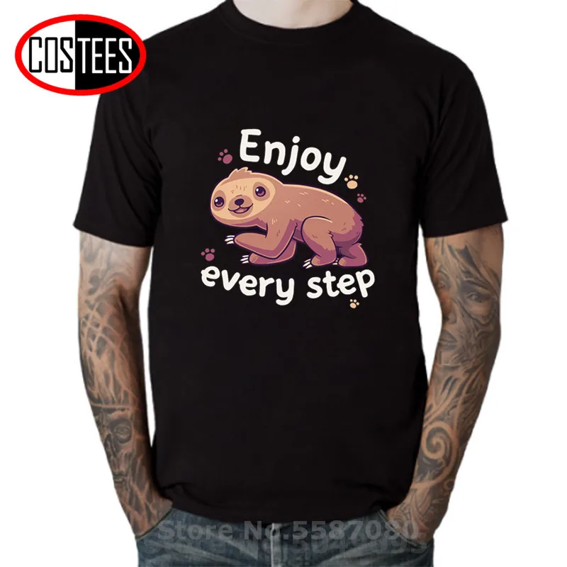 Забавная детская футболка с рисунком Ленивца для мальчиков Милая мотивационным