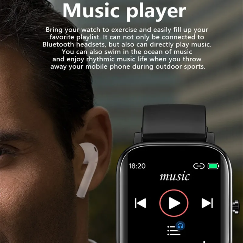 

MT2 Smart Watch Men Women P12 Bluetooth TWS Call IP67 Waterproof Full Touch Screen Smartwatch for iOS Android Xiaomi