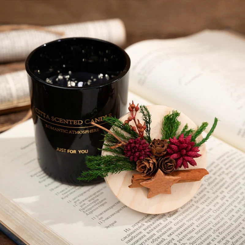 Вечный цветок Zumalong без дыма ароматерапия соевая свеча бронзированное стекло