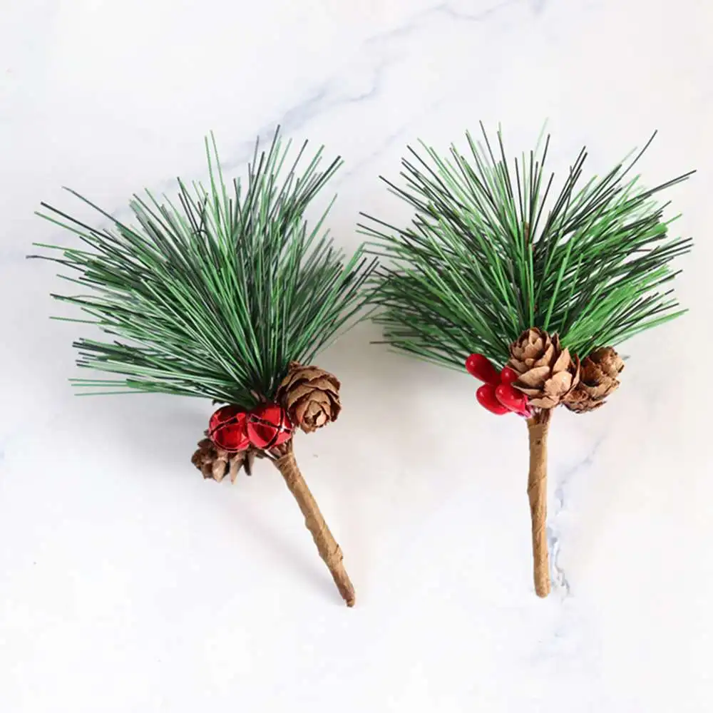 Имитация кедрового рождественского венка ягод кольцо сосновых игл украшение для