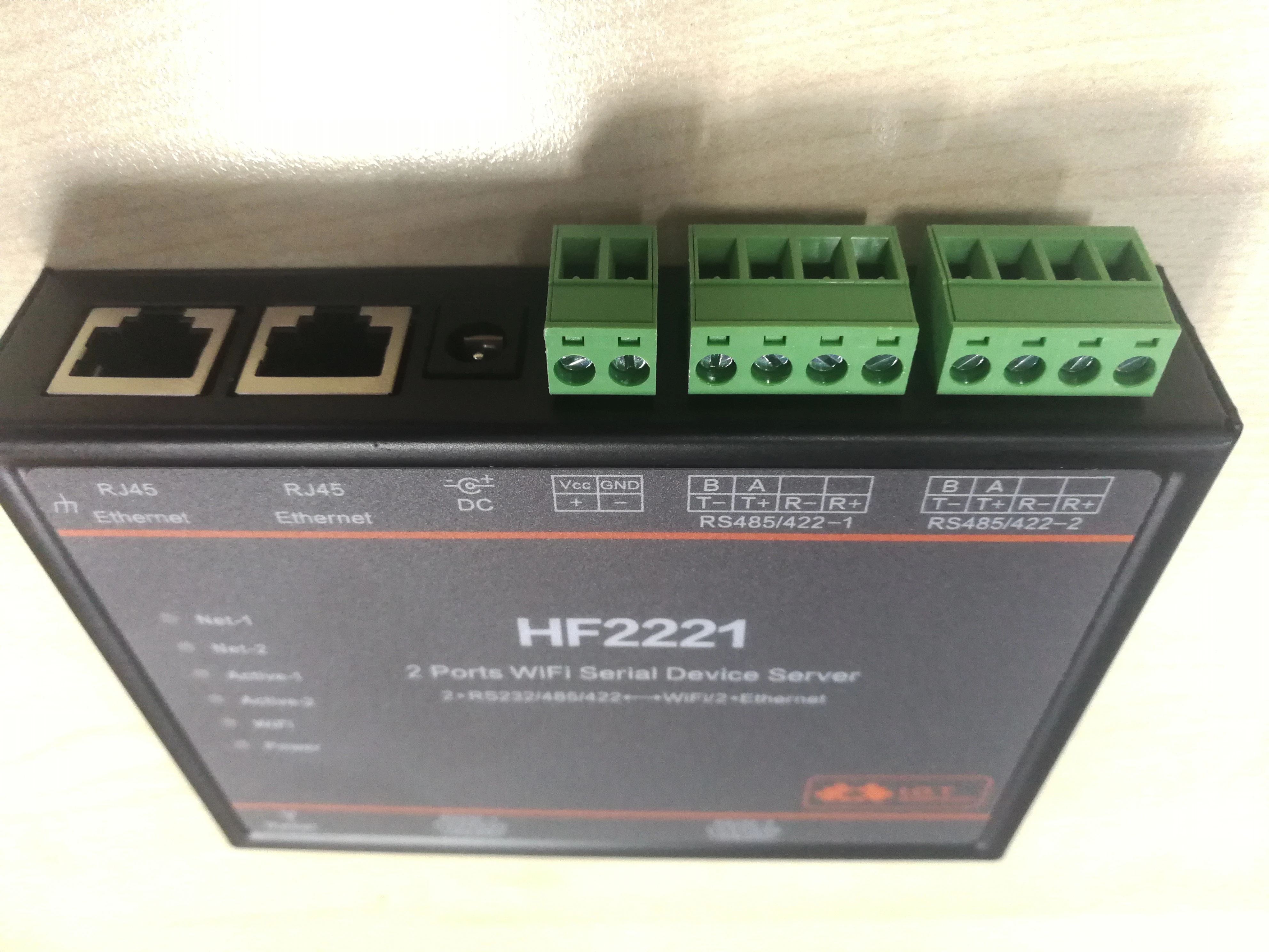 HF HF2221 промышленный Modbus 2 порта последовательный сервер RS232/RS485/RS422 для Wi-Fi Ethernet