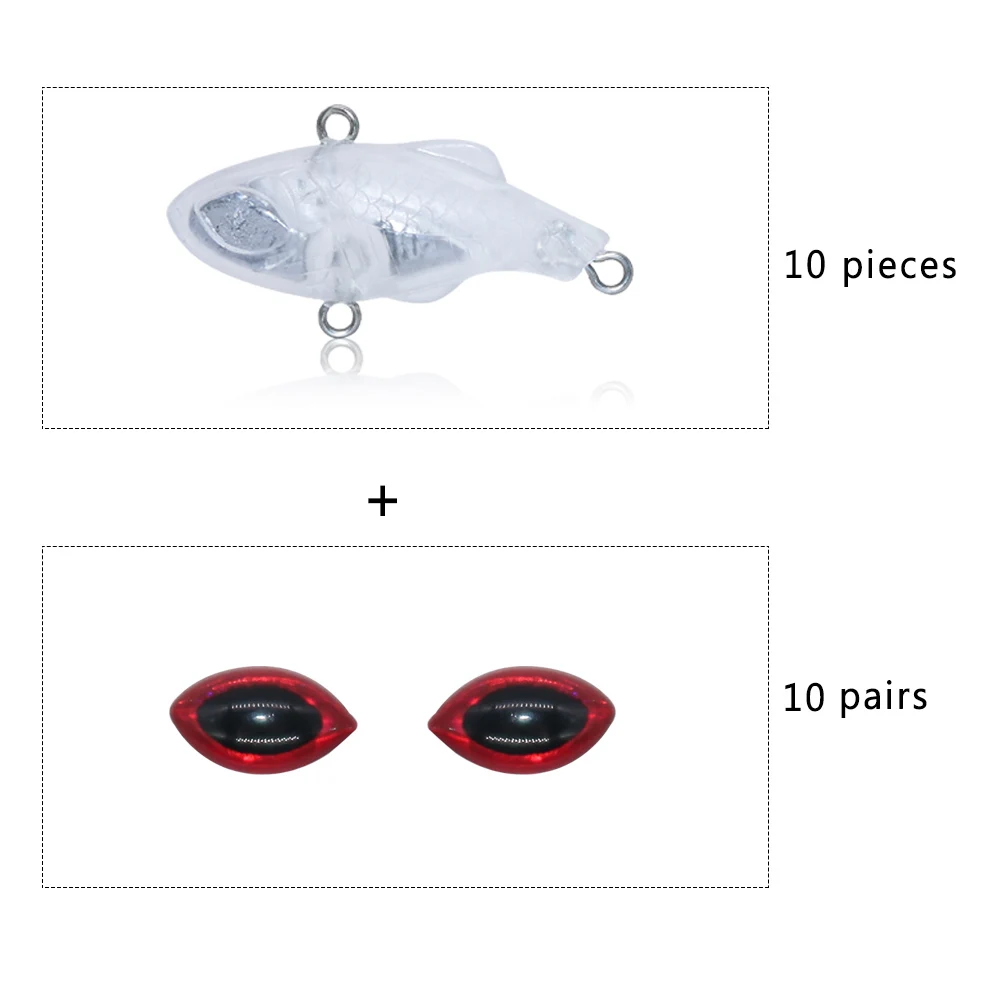 blank KIT1 Jerry 35 мм Жесткая приманка для рыбалки неокрашенные заготовки VIB оседающая на дно приманка - Цвет: blank KIT1