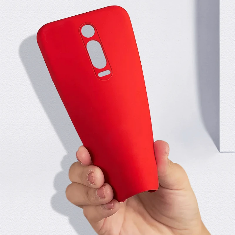Для Red mi K20 Note 7 8 Pro Чехол Ультра тонкий Силиконовый противоударный чехол для Xiaomi mi 9 Note 10 CC9 Pro 9T красный mi 7A 8A чехол