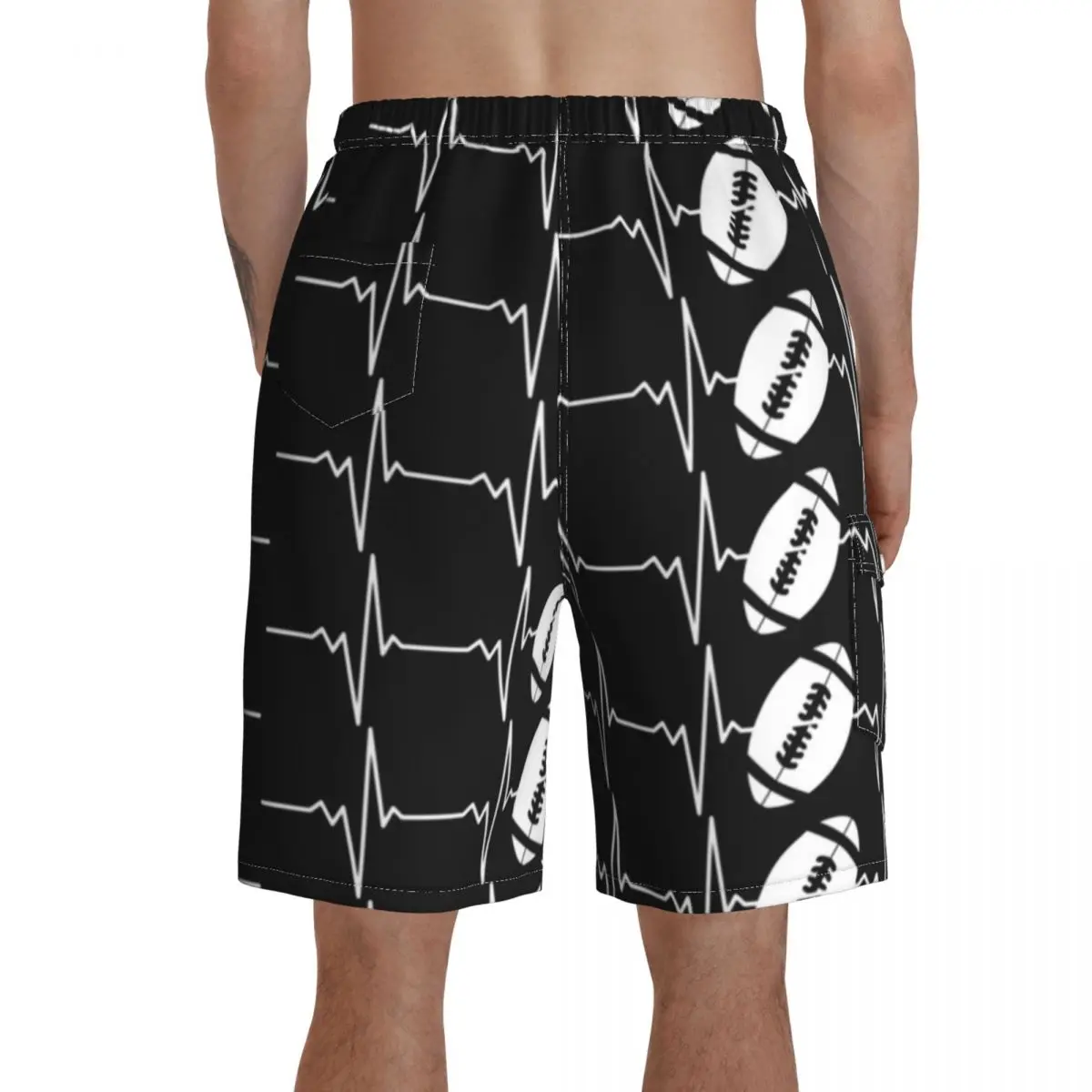 

Football Board Shorts Swimming Trunks Polyester Men Beach Funny Swim Trunks
