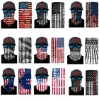 Модная бесшовная бандана, уличный эластичный шарф с флагом, шарф от солнца, воротник банданы, женские и мужские шарфы для велоспорта