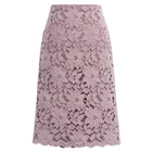 Женская кружевная юбка в стиле пэчворк, с завышенной талией