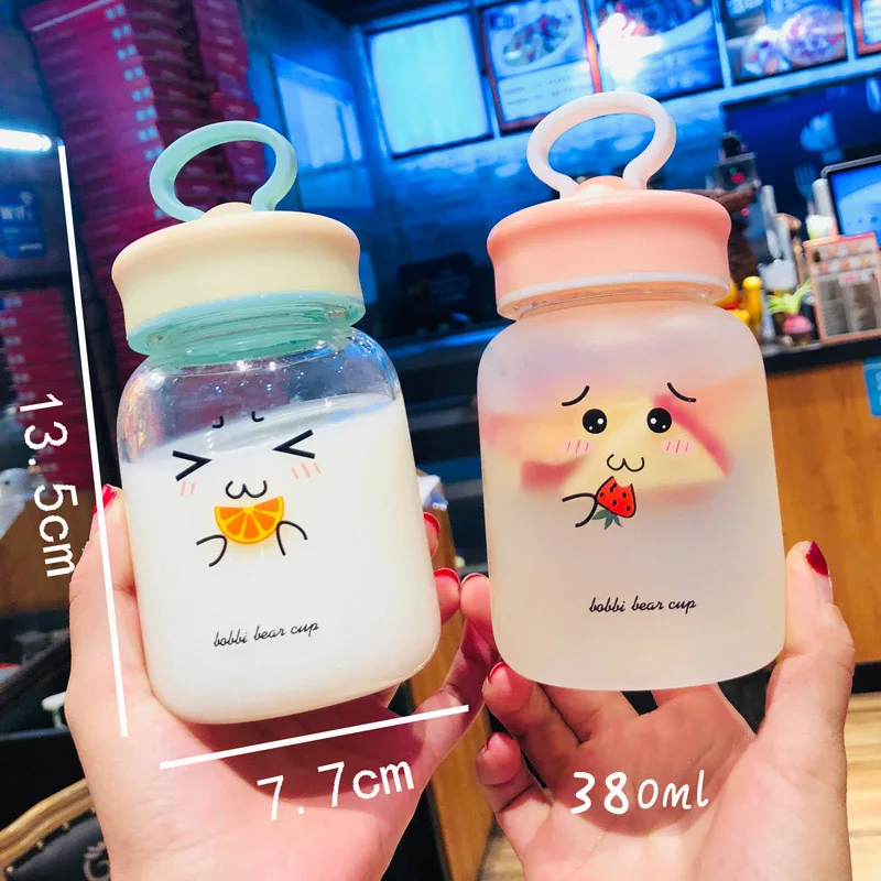 Креативная Милая бутылка для воды девочек студентов детей Kawaii прозрачная