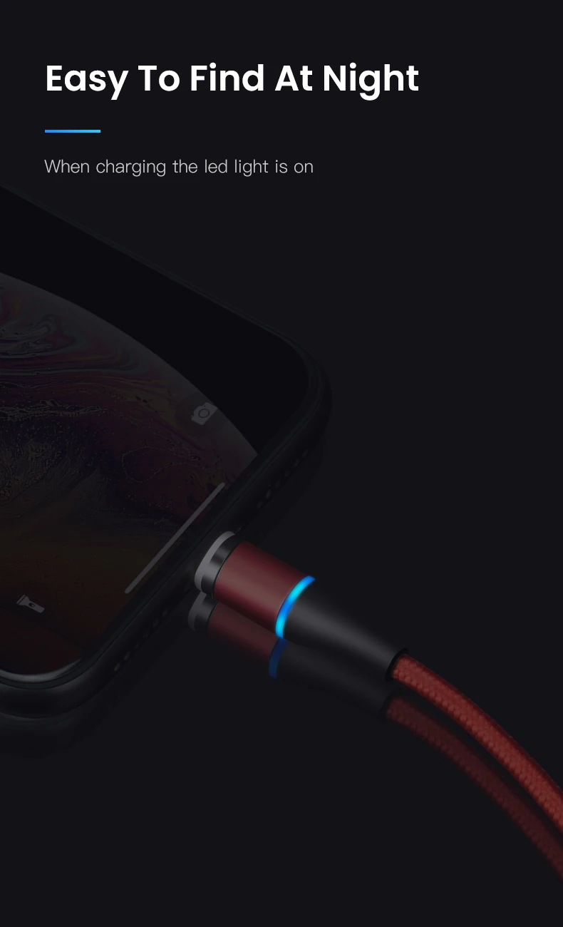 IONCT 3A Магнитный зарядный кабель для быстрой зарядки для iPhone Xiaomi samsung Android мобильный телефон магнит type C Micro USB кабель для передачи данных