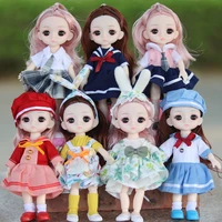 16cm doll clothes bjd doll clothes accessories 112 universal fashion dress pants set children girls toy accessories gifts