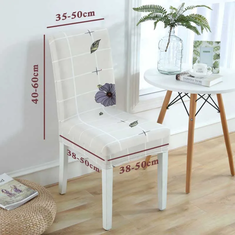 2 шт. защитный чехол для стула чехлы с цветочным узором эластичные Чехлы столовой