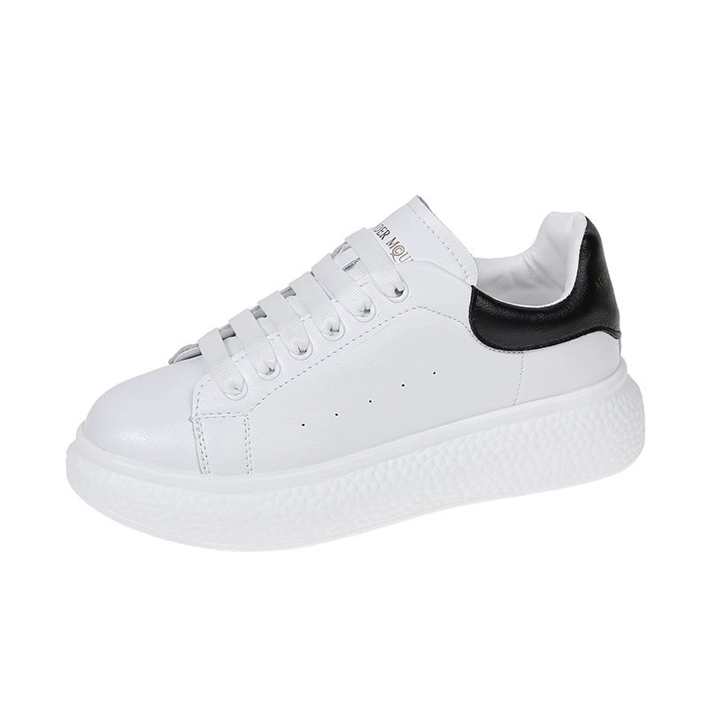

Platform Sneakers For Women 2020 Autumn Fashion Walking Trainers Casual Shoes Brand Flat Vulcanized Shoes Leather Chunky Shoes
