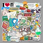 103050 шт., водонепроницаемые наклейки для ноутбука, скейтборда, багажа