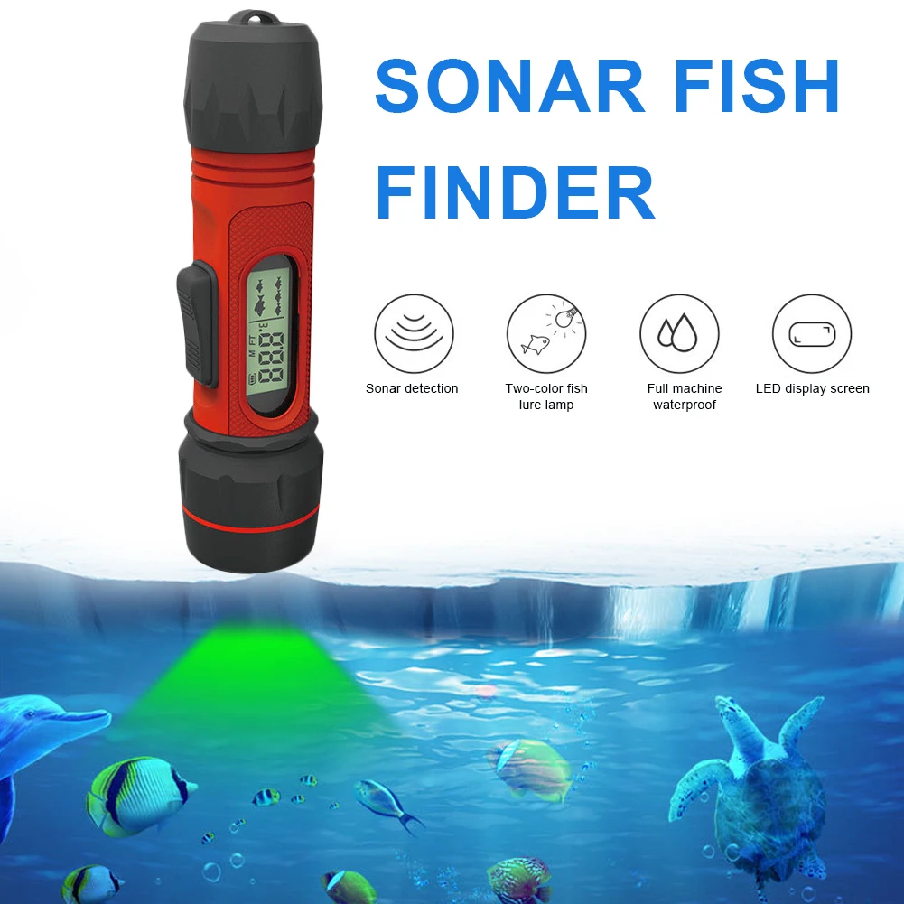 

Digital Handle Fish Finder Echo Sounder 100M Depth Portable Waterproof Sonar For Winter Ice Fishing Fishing equipment pesca