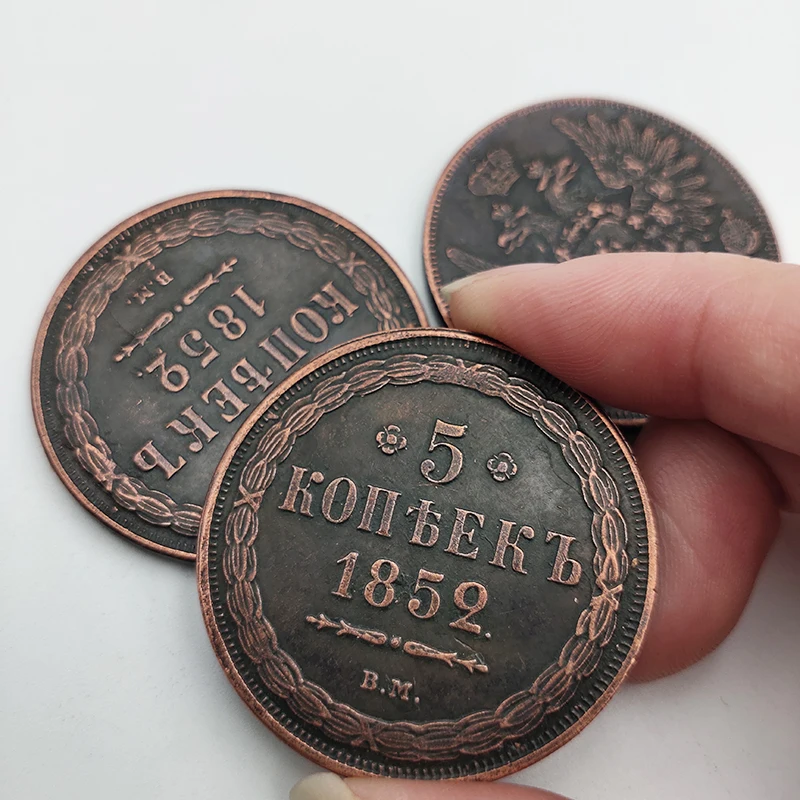 Памятная монета Россия 1852 коллекция монет 5 копеек украшение для дома сувениры