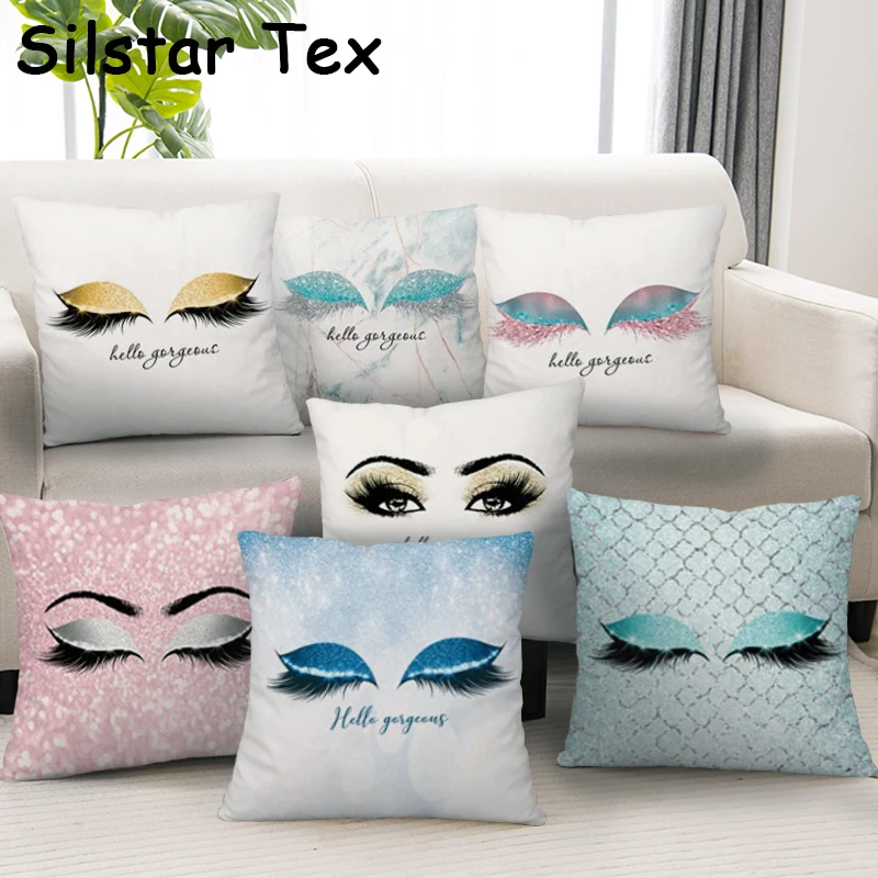 Silstar Tex наволочка для ресниц с модным принтом декоративная 18 &quotx 18&quot квадратная