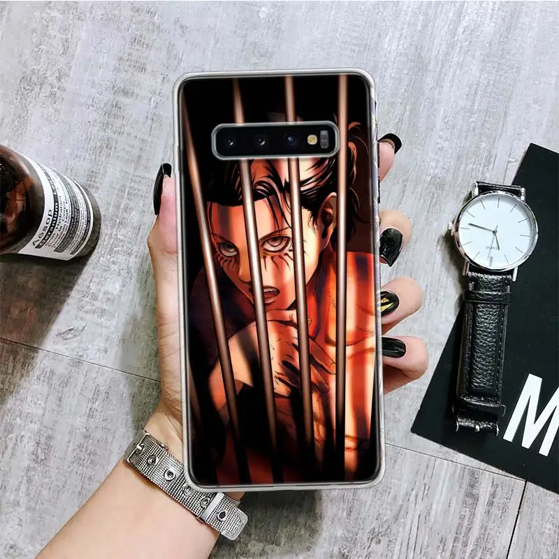 Чехол для телефона с аниме атака на Титанов Эрена Samsung Galaxy S20 FE S10 Plus S21 S22 Ultra S10E S9 S8 S7