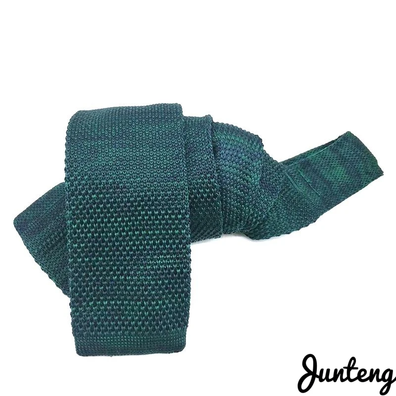 Модный мужской вязаный галстук разноцветные узкие тонкие тканые простые