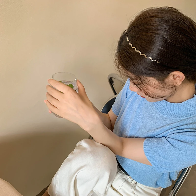 Обруч для волос женский геометрический 1 шт. Тонкая Повязка на голову - купить по