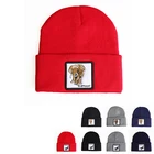 Зимние вязаные облегающие шапки с вышивкой животных, шапка для женщин и мужчин, шапочки с узором скорпиона, осенняя уличная одежда, хип-хоп шапка