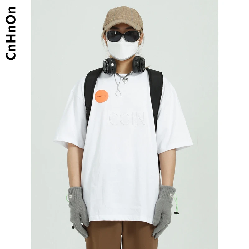 

Spring and summer new products loose T-shirt men's trend simple short-sleeved shirt men M1-BG-1004