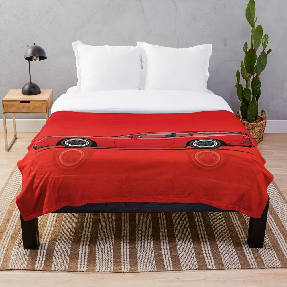 

India Red 1986 P 944 951 Turbo US spec Throw Blanket blanket cover, warm decoration, bed and sofa, applicable to men and women