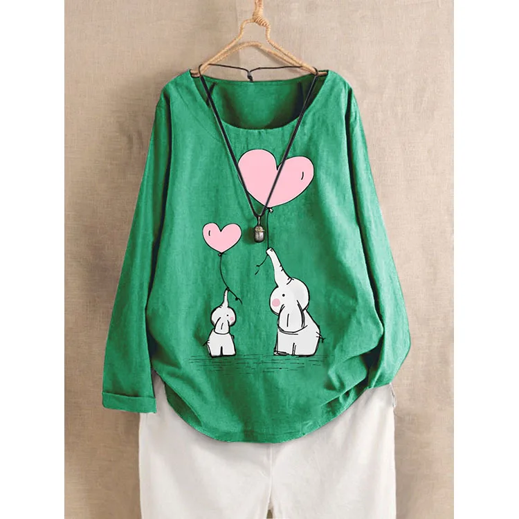 Повседневные многоцветные женские футболки с принтом в виде сердца