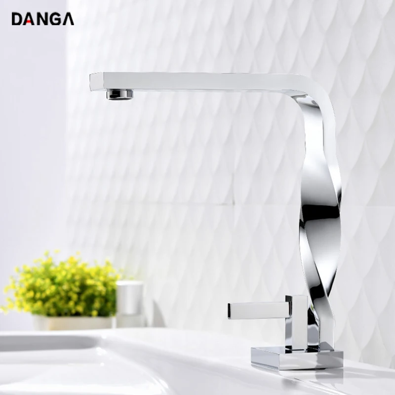 

Boutique Basin Faucet Bathroom Sink Faucet Electroplating Bathtub Mixer Single Handle Single Hole Brass Hot and Cold Water Tap