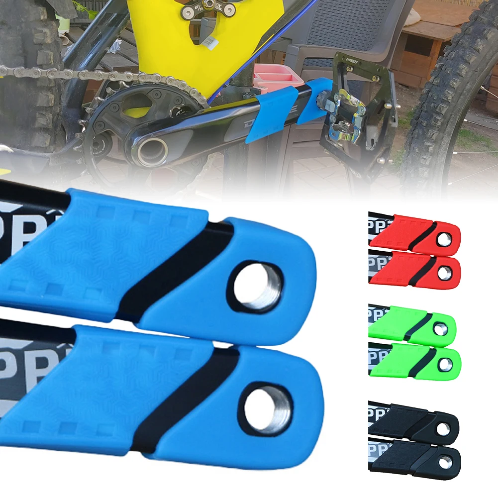 

4pcs Crank Cover Silicone Crank Protection Sleeve Anti Collision Scratch Proof Crank Arm for Mountain Road Bike Tear-resistant