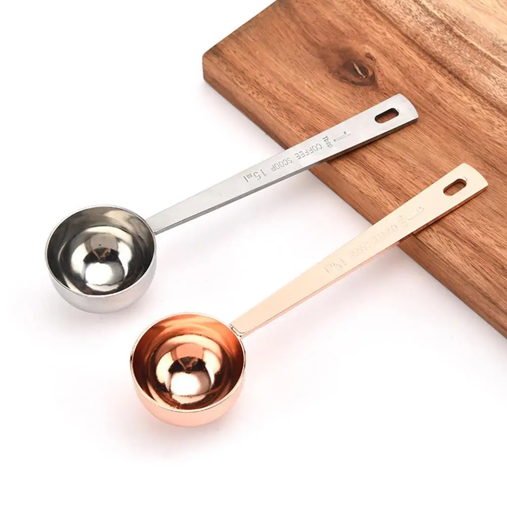 

15ml/30ml Portable Long Handle Stainless Steel Milk Coffee Powder Scoop Measuring Spoon Kitchen Supplies Accessories Products