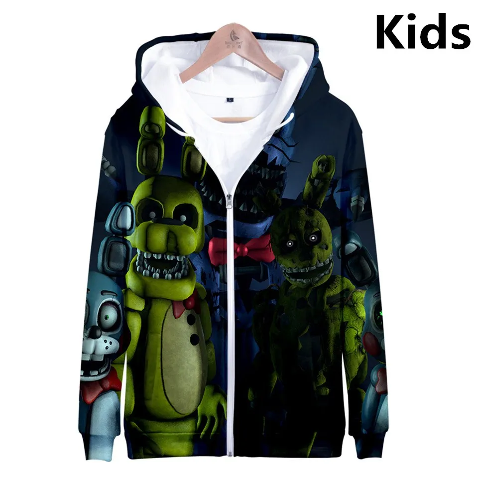 

Men Hoodie 3 To 15 Years Kids Hoodie Five Nights At FNAF 3D Print Hoodies Sweatshirt Boys Girls Harajuku Jacket Coat Children