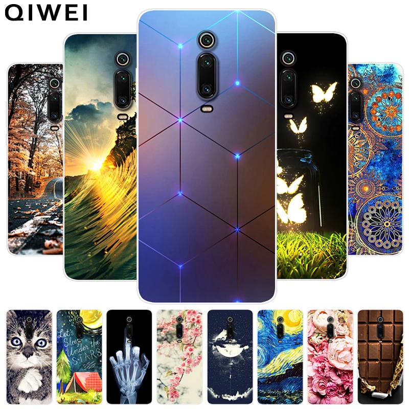 Чехол для Xiaomi mi 9 T мягкий силиконовый чехол из ТПУ с мультяшным рисунком mi9t pro t 9tPro